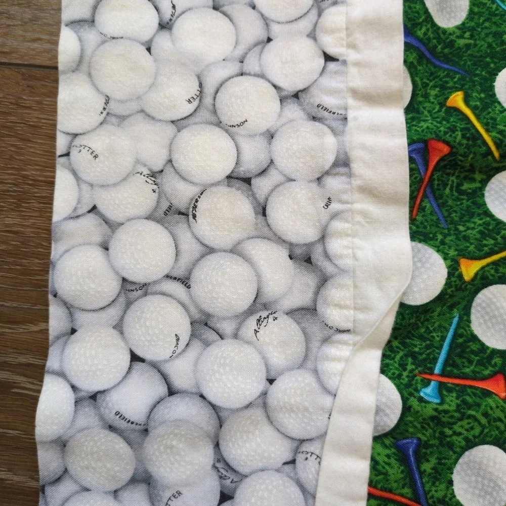 Vintage Golfing Standard Pillowcase Pair (2) - Golf green, tees‎ & balls
